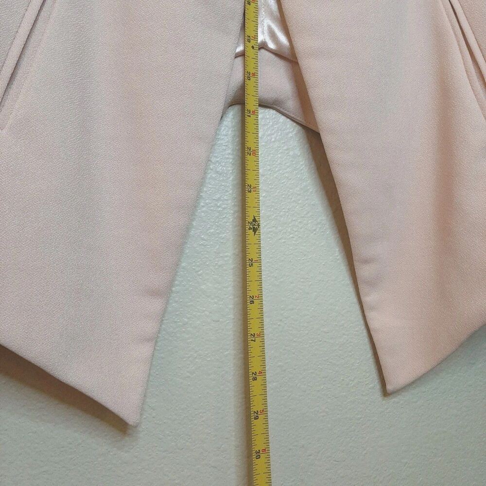 BCBGeneration Blazer Light Pink Women Size M Open Front Long Sleeve Career - Picture 2 of 11